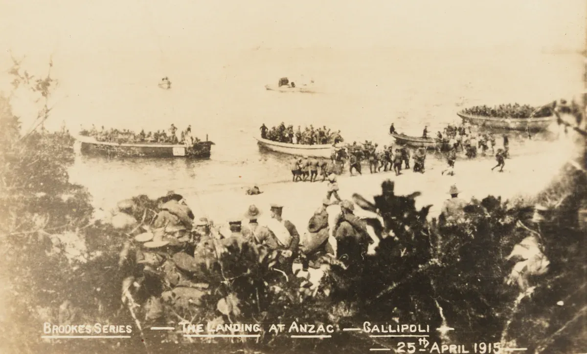 The ANZAC landing at Gallipoli on 25 April 1915, on a Gallipoli tour from Istanbul
